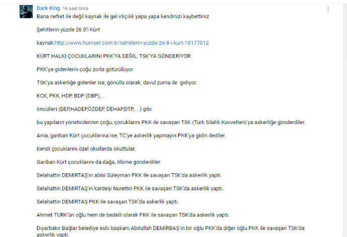Kürt olduğum için bana yapılan ırkçılık?