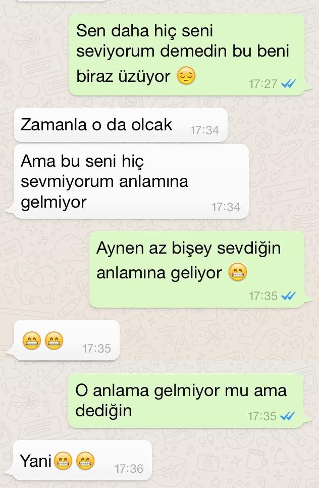 Kiz arkadasim hic seni seviyorum demedi?