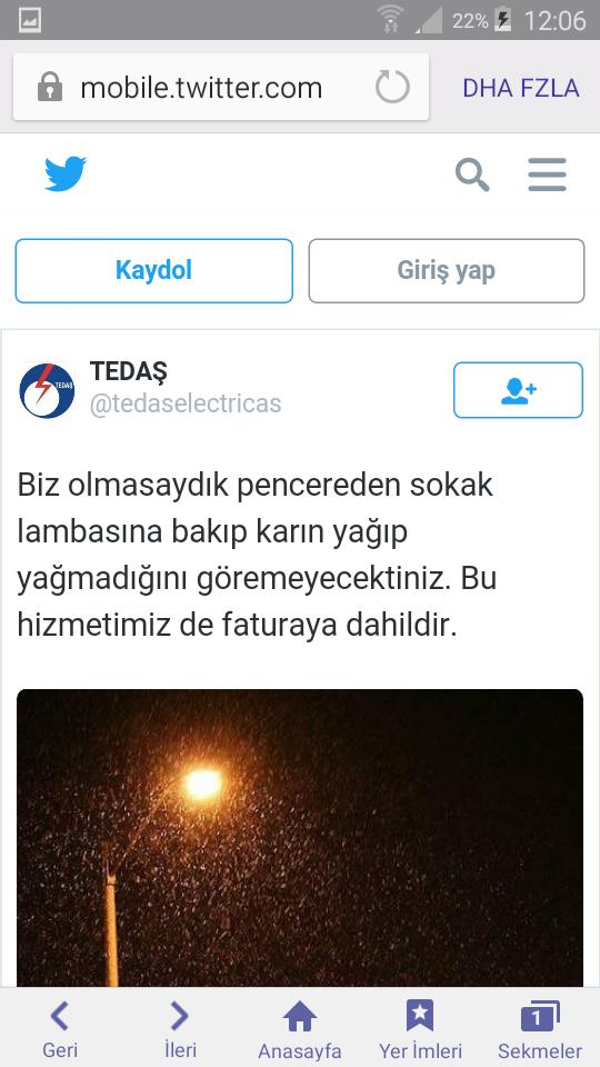 Tedaş'ın tweetleri çok eğlenceli değil mi?