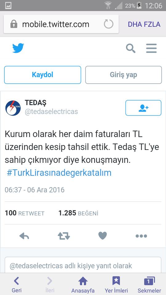 Tedaş'ın tweetleri çok eğlenceli değil mi?