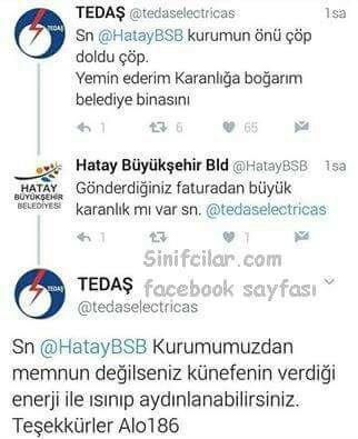 Tedaş'ın tweetleri cok eğlenceli degil mi ?