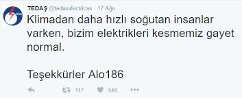 Tedaş'ın tweetleri çok eğlenceli değil mi?