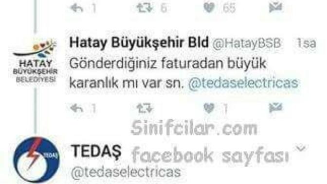 Tedaş'ın tweetleri çok eğlenceli değil mi?