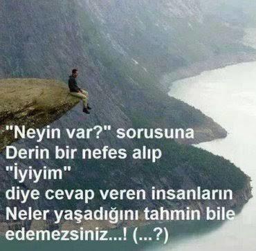 Neyin var diye soranlara cevabınız ne olur?