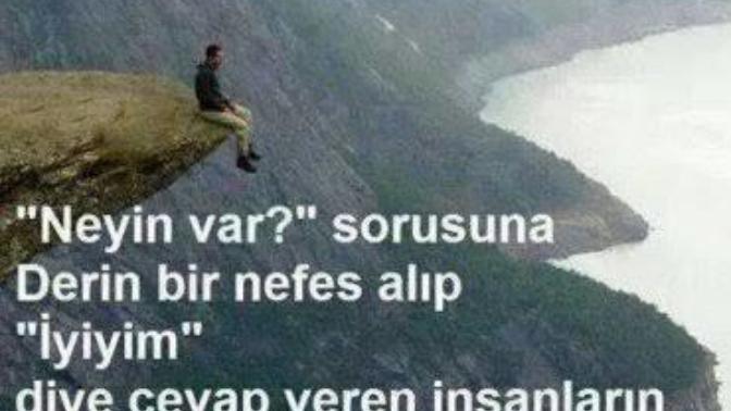 Neyin var diye soranlara cevabınız ne olur?