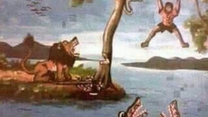 Resimdeki adam nasıl kurtulur sizce?