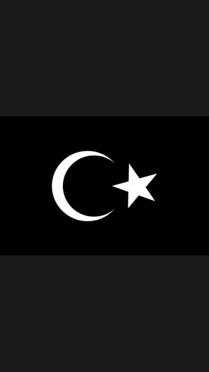 Siyah fonda ay yıldızın anlamı nedir ?