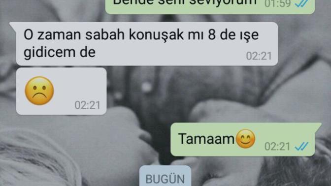 Sevgilim 2 gün önce barışmak istedi ve barıştık. 2 gündür girip yazmıyor. Şu mesajı attım (resimli)?