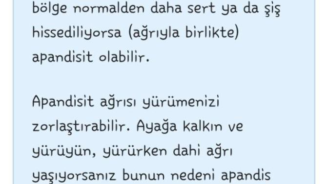 Apandisit midir sizce?