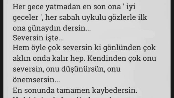 Neden sevmek nedir bilmiyorsunuz?