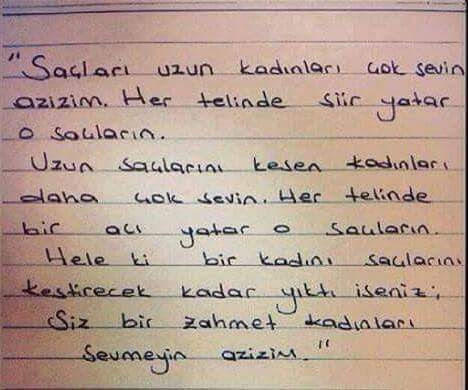 Bir zahmet sevmeyin olur mu azizim? Üzmeyin esmer kadınları?