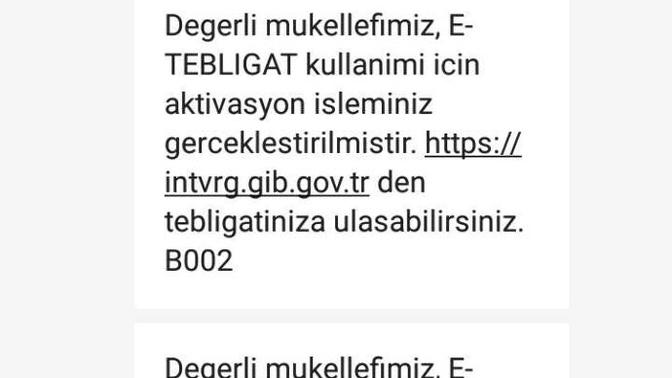 Gelir İdaresi Başkanlığından gelen sms nedir?