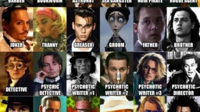 Johnny depp denildiğinde aklına hangi rolü ve tiplemesi geliyor?