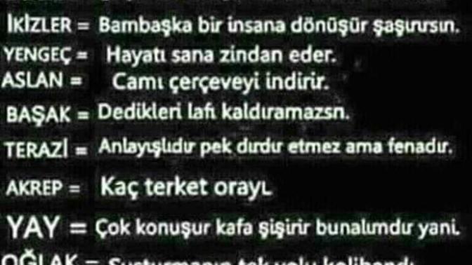 Burçlar sinirlenince böyle oluyormuş. Sizin burcunuz ne?