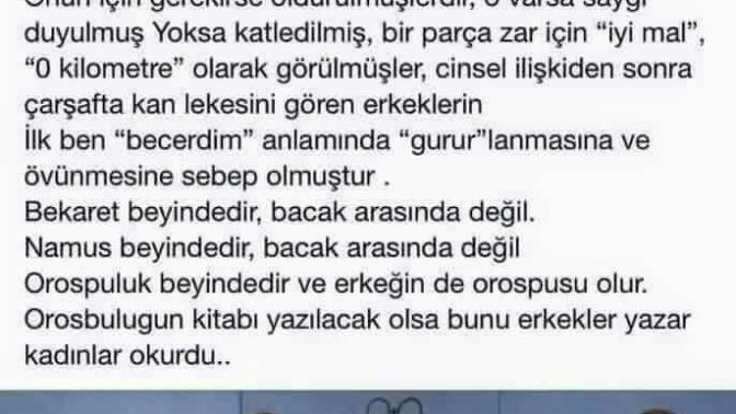 Erkek orsplar varken neden sadece kadınlar suçlanır?