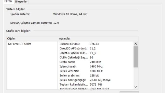 Ekran kartı GT 550m 'in dengi hangisi?