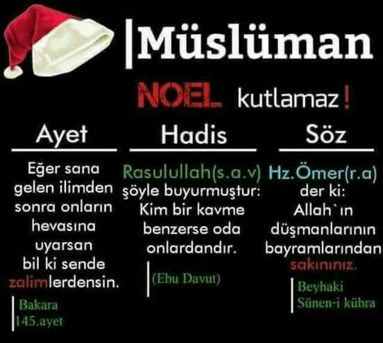 Müslüman Noel kutlar mı? ( Tabiki HAYIR )?
