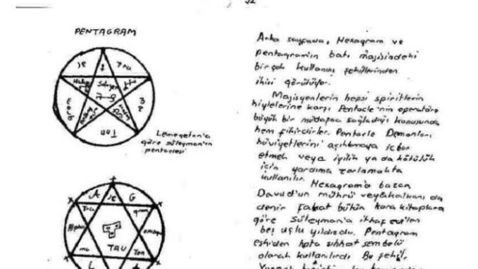 Beyler Bayanlar aranızda Hoca var mı 109 sayfa büyü notları buldum?