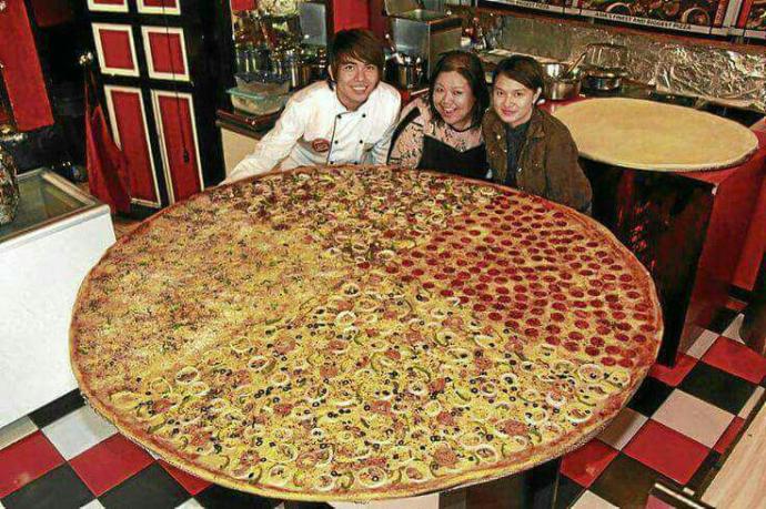 Bu Pizza'yı 3 kişiyle 1 Saatte yiyebilene 250.000tl veriyorlarmış. Yanına alacağın 2 arkadaşın kim olurdu? Etiketle :))?