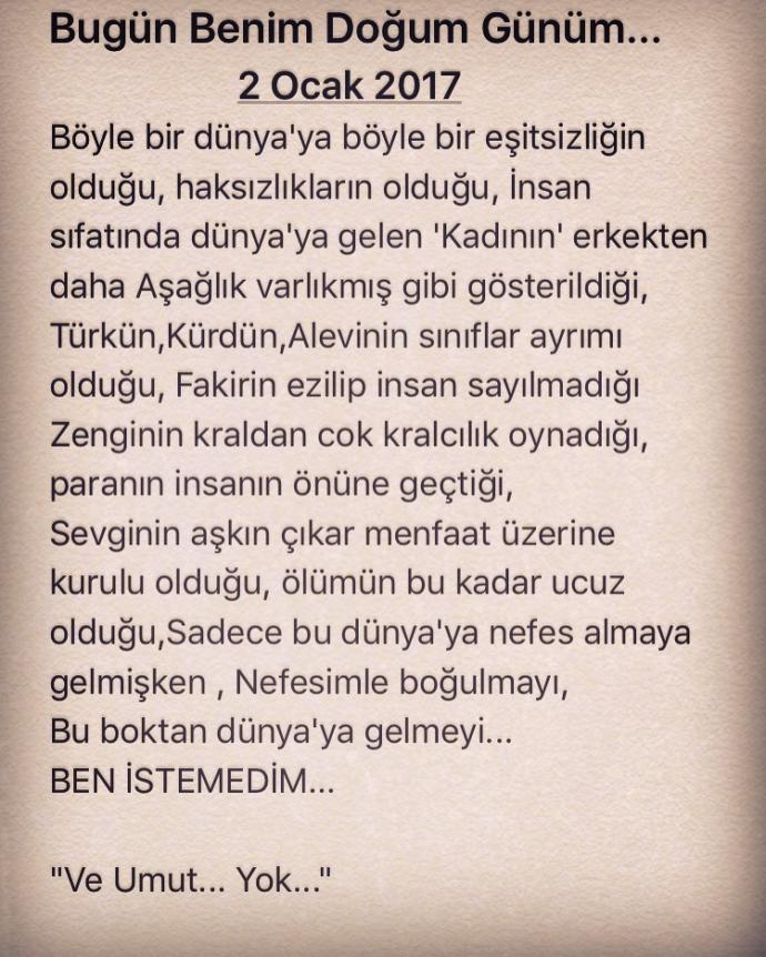 Günaydınn bugun benim doğum günüm sizce yazdığım şeyde haklı değilmiyim?