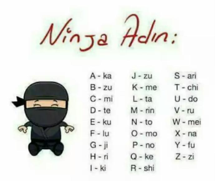 Ninja adınız neymiş 😄??