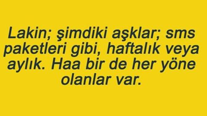 Şimdiki aşklar hakkındaki düşünceniz?