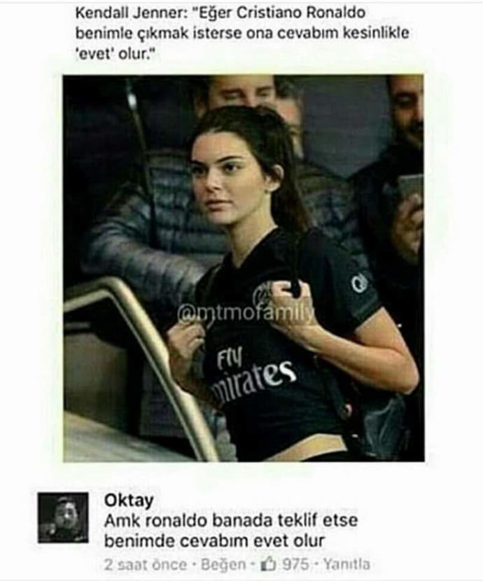 Ronaldo size çıkma teklifi etse cevabınız ne olurdu?👇?