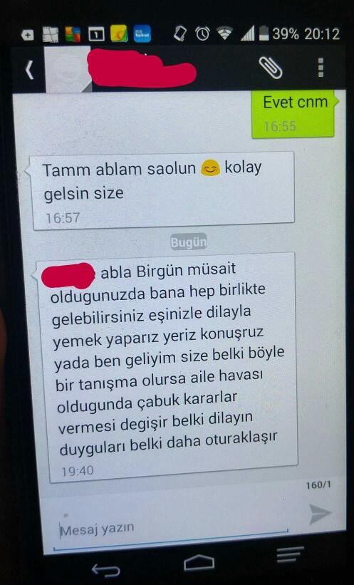 Eski sevgilim annemle konusuyor? fotografli??