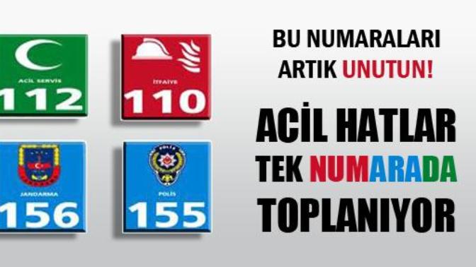 Artık tüm acil numaralar tek hatta! 112; polis, itfaiye gibi tüm acil durumlar için kullanılacak. Ne düşünüyorsunuz?