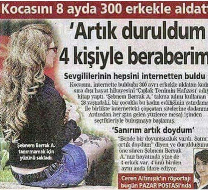 Kocasını 8 ayda 300 erkekle aldatan kadına ne denir?