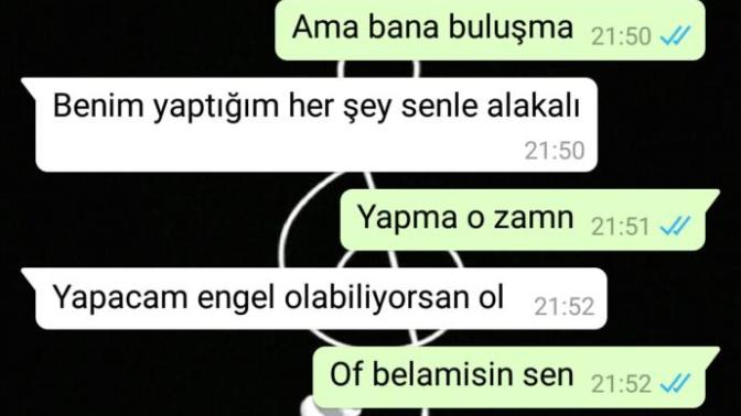 Beni babamla tehdit ediyor?