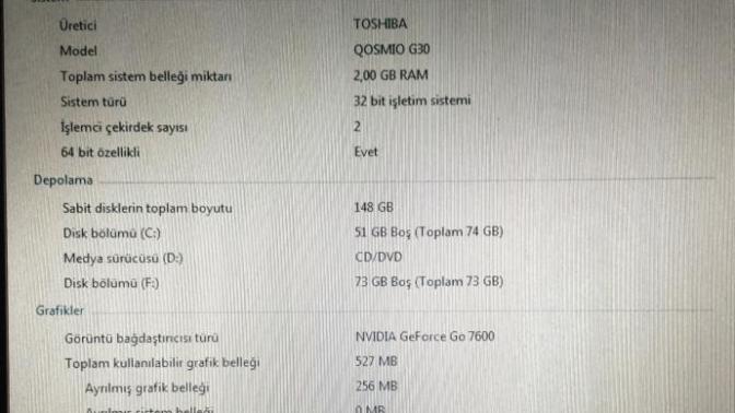 Bilgisayarım max kaç gb ram kaldırır?