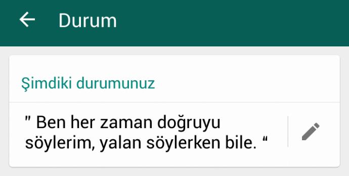 WhatsApp durum