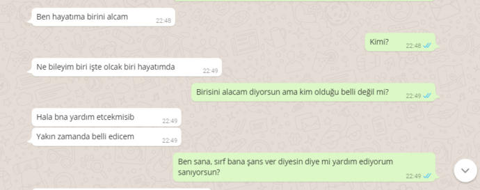 Sevdiğim kız başkasıyla çıkacağını söyledi?