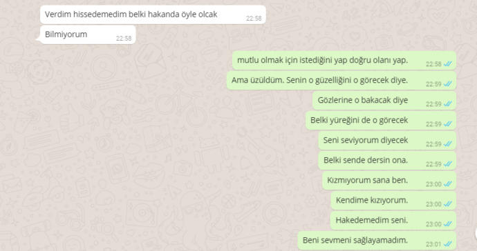 Sevdiğim kız başkasıyla çıkacağını söyledi?