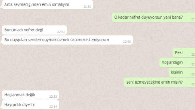 Sevdiğim kız başkasıyla çıkacağını söyledi?