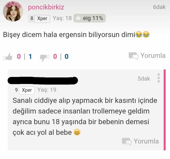 Ergen olduğunu kabul etmeyenler hakkında ne düşünüyorsunuz?
