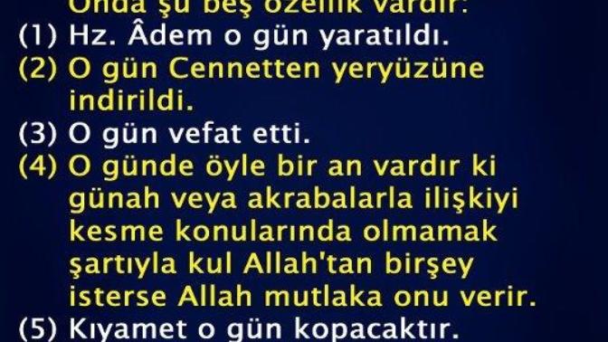Cuma gününün önemi nedir?