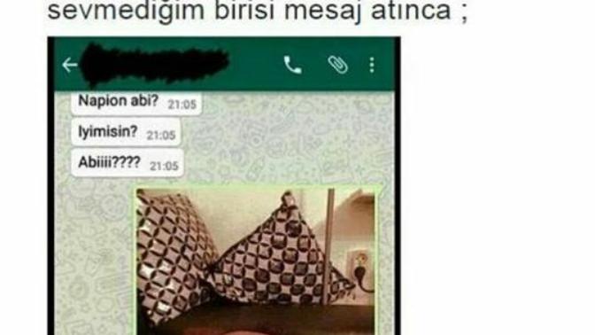 Sevmediğiniz/hoşlanmadığınız insanlar mesaj attığında ne tepki veriyorsunuz?