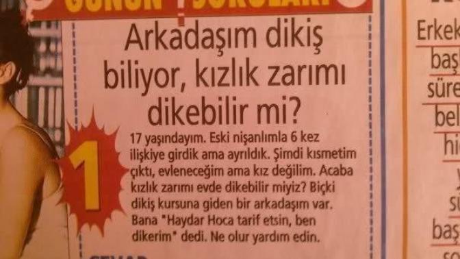 Kızlık zarını diktiren kendini mi yoksa karşısındakini mi kandırır?