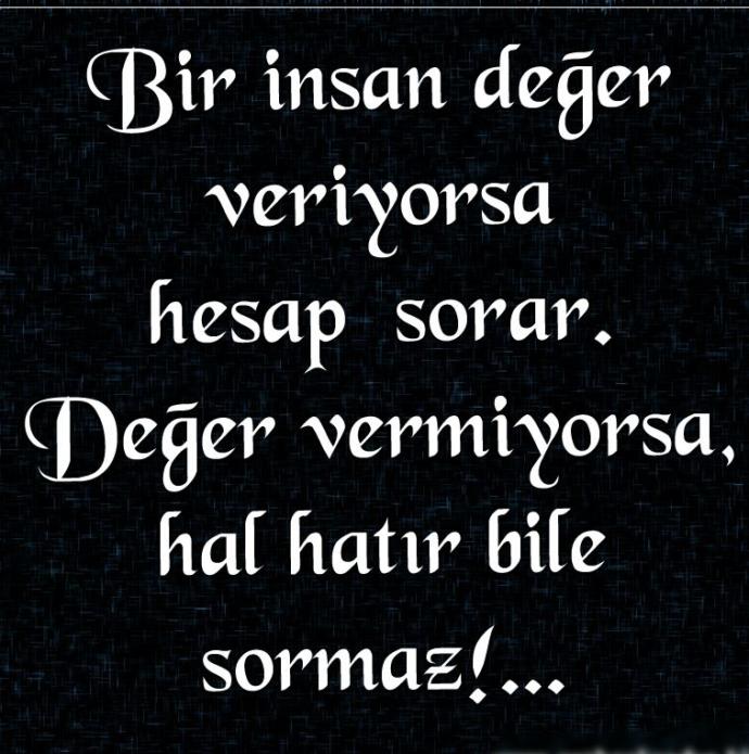 Bir insana değer vermek ne ifade eder sizin için?