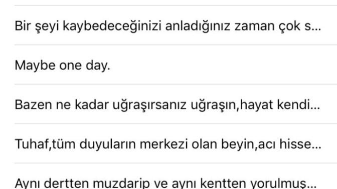 Whatsapp durumunuzda ne yazıyor?