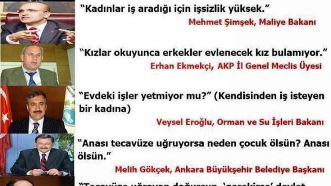 Bazı kişilerin kadınlar hakkında söyledikleri sözler... İki resim arasındaki farkı yorumlar mısınız?