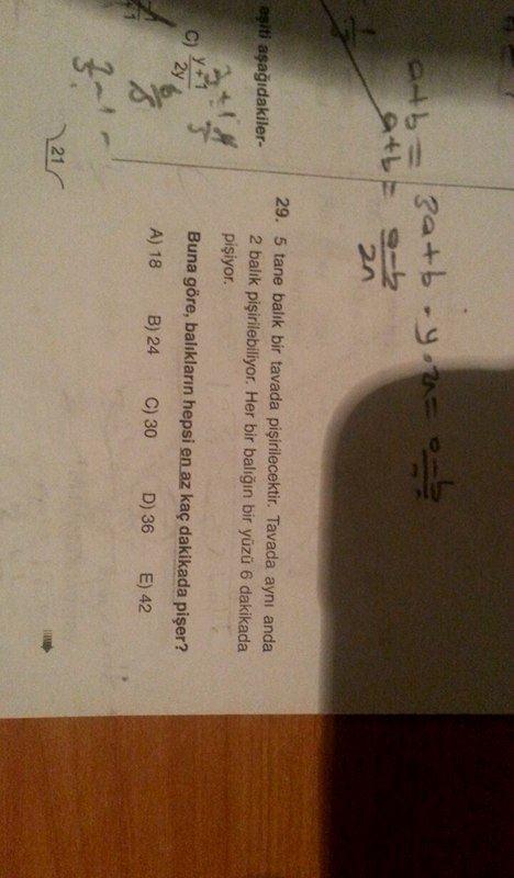 Matematiği iyi olanlar bu soruyu çözebilir mi ?