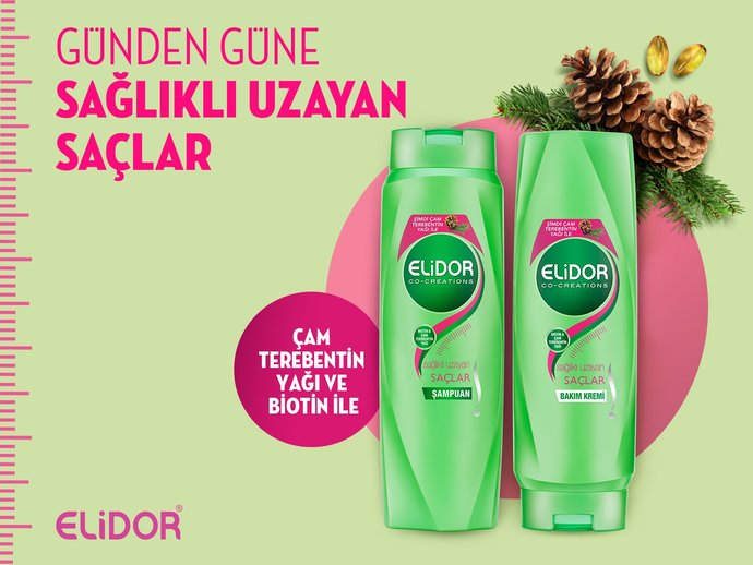 Elidor Sağlıklı Uzayan Saçlar Serisi