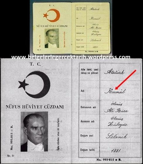 Ataturk olmeden once, isminden MUSTAFA yi sildirip ve KEMAL olan soy adini KAMAL olarak neden degistirdi acaba?
