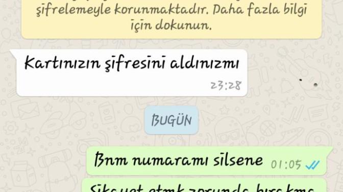 Kurye rahatsız ediyor napim?