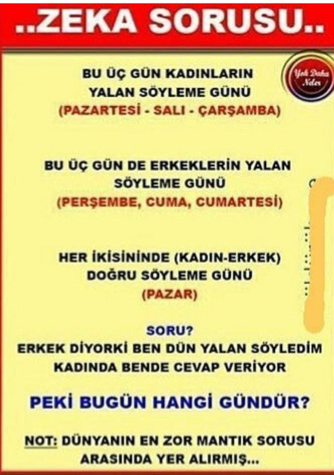 Ben çözemedim cevabı bilen var mı?