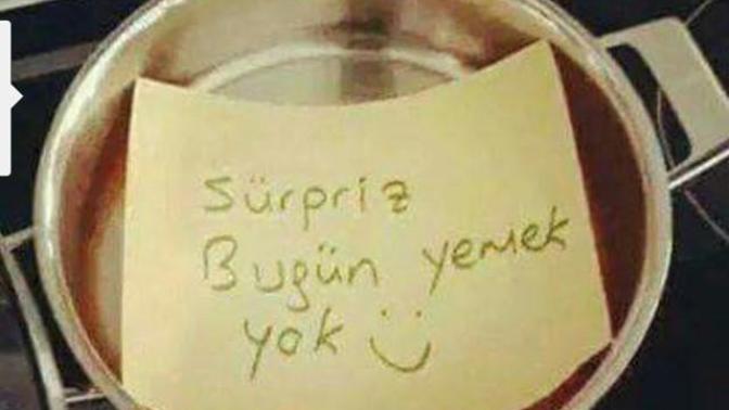 Eşiniz akşam yemeği için böyle bir sürpriz yapsa ne yaparsınız?