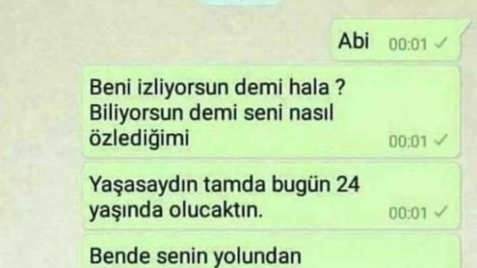 Abisi Şehit olan bir kardeşin sözleri?